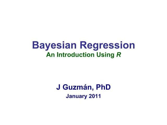 Bayesian Regression Intro With R | PDF | Physics | Science