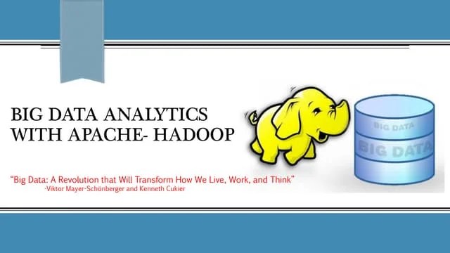 Big Data Analytics With Apache Hadoop | PPT