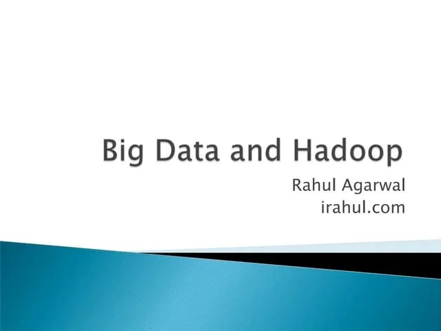 PPT On Hadoop | PPTX
