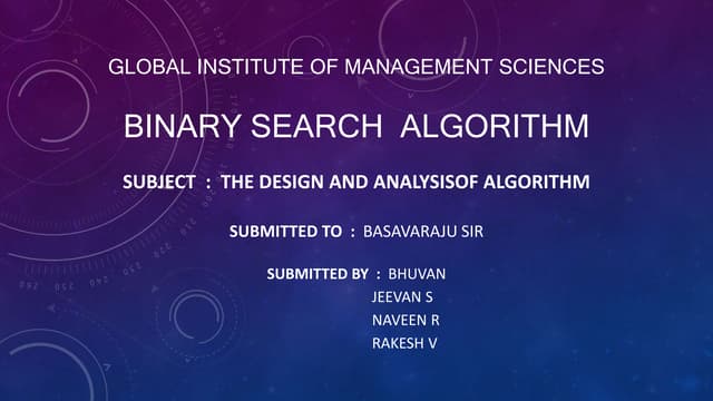 Binary Search Design Analysis Of Algorithms Pdf Programming