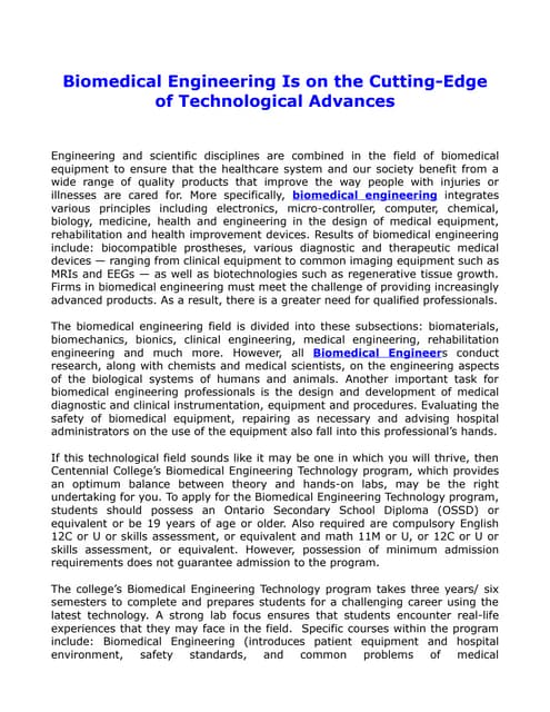 M Tech In Biomedical Engineering New Pdf