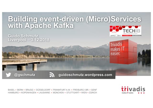 Building Event Driven (Micro)services With Apache Kafka | PDF