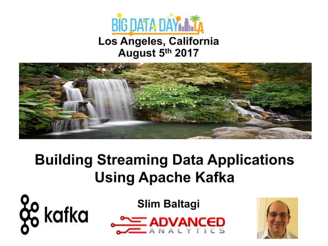 Building Streaming Data Applications Using Apache Kafka | PPT | Free ...