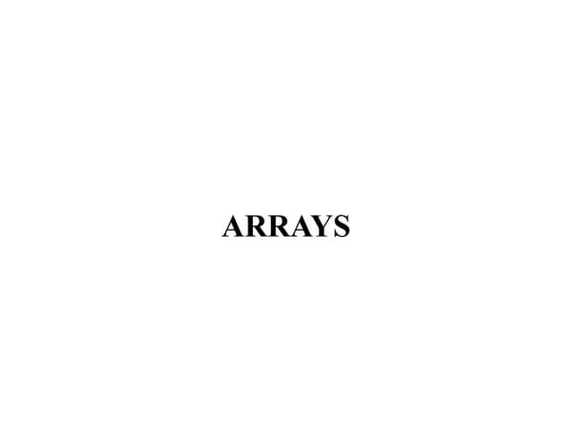 C-Programming Arrays.pptx