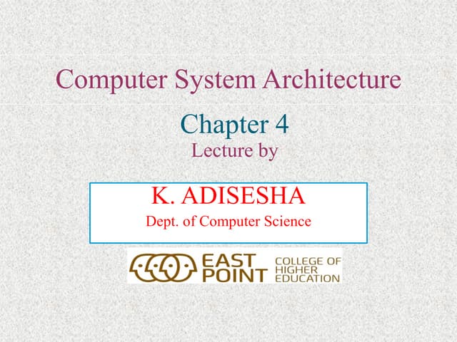 Computer Architecture Ppt Introduction To Computer Architecture Ppt