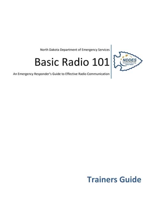 Basic Radio Communication Operation Pptx