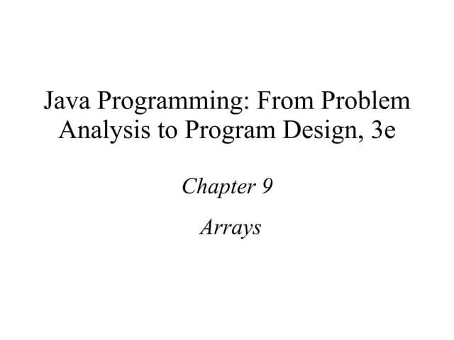 Arrays In Data Structure And Algorithm | PPTX | Programming Languages ...