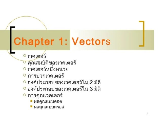 Chapter1 Vector | PPT