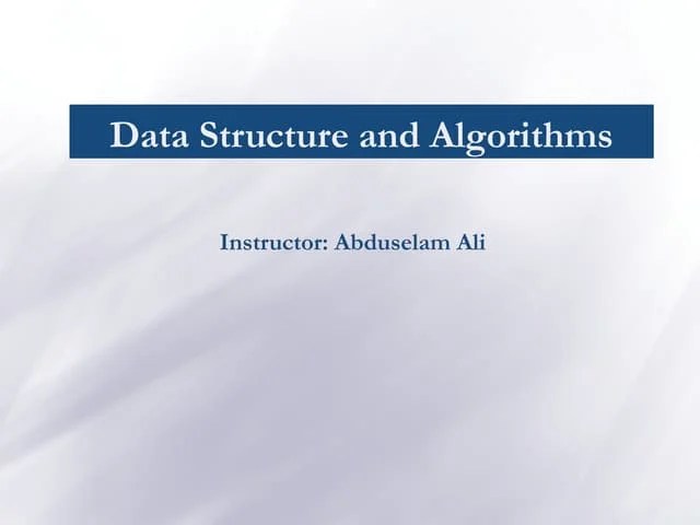 Chapter 3 - Elementary Searching And Sorting Algorithms.ppt