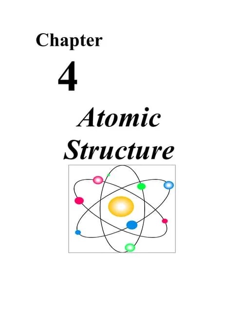 Chemistry - Chp 4 - Atomic Structure - Notes | DOC