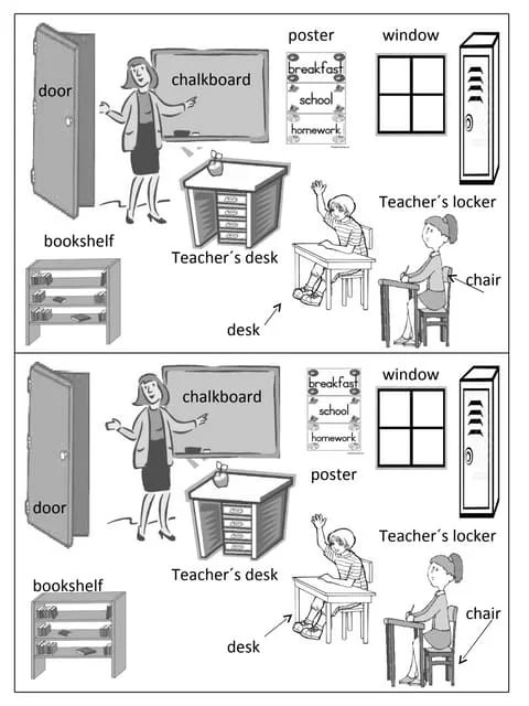 Worksheet Classroom Objects Pptx Homework And Study Education