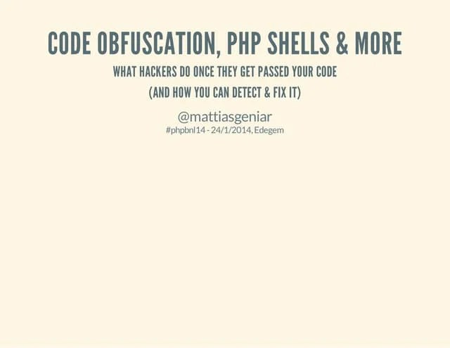 Code Obfuscation, Php Shells & More | PDF