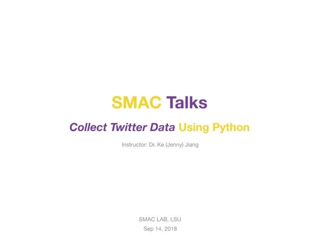 Collect Twitter Data Using Python Pdf