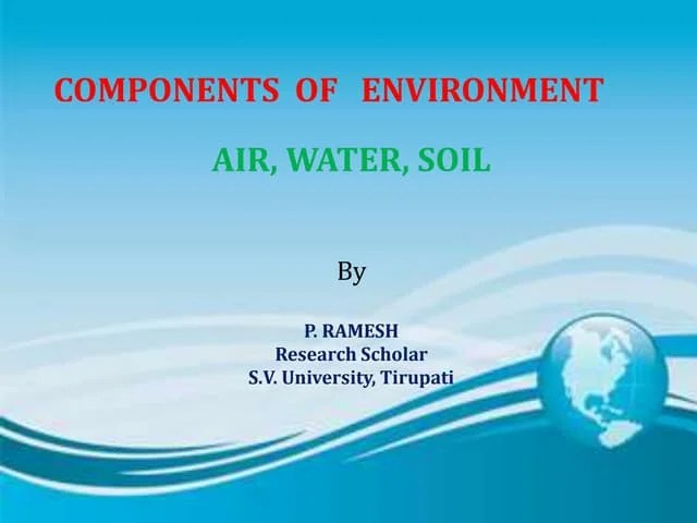 Components Of Environment Ppt