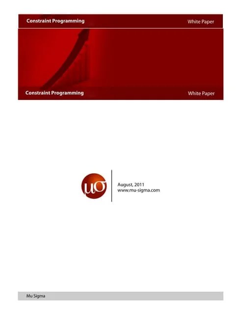 Pdf Comparing Mixed Integer Programming Vs Constraint Programming - Premium Vintage Pattern Gallery - Retina