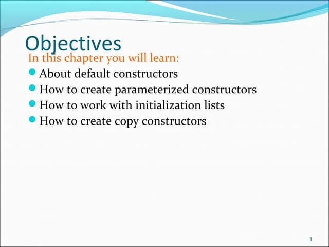 Constructor Destructors Cpp Ppt