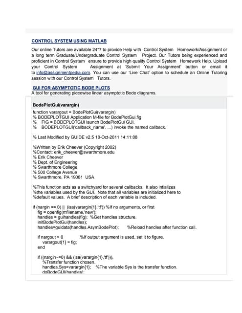 Control Systems Using Matlab | PDF