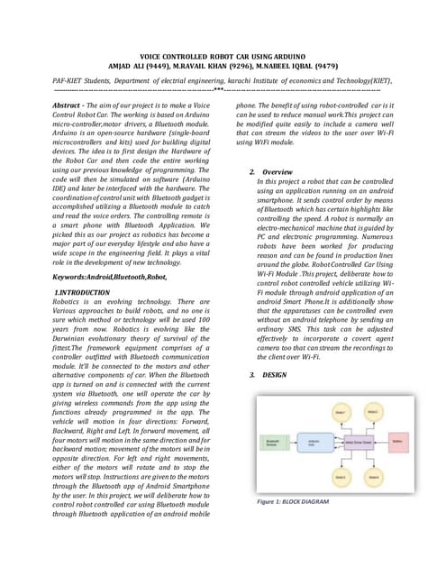 Arduino Obstacle Avoiding And Voice Control Car | PDF | Radio Control ...