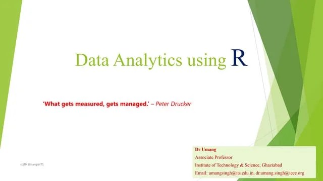 Data Analytics Using R Programming | PDF