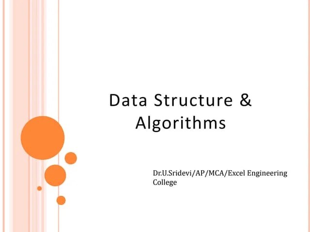 Data Structures & Algorithms Unit 1.pptx