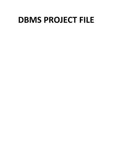 Dbms Lab File Format Front Page | DOCX | Databases | Computer Software ...