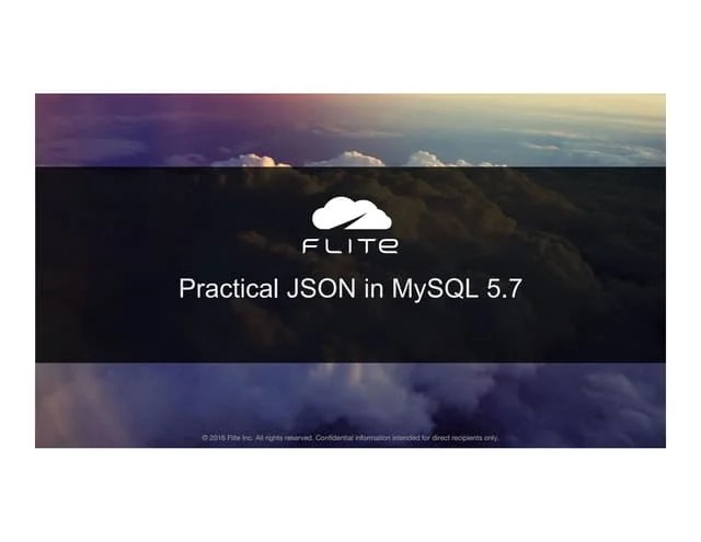 Practical JSON In MySQL 5.7 | PDF