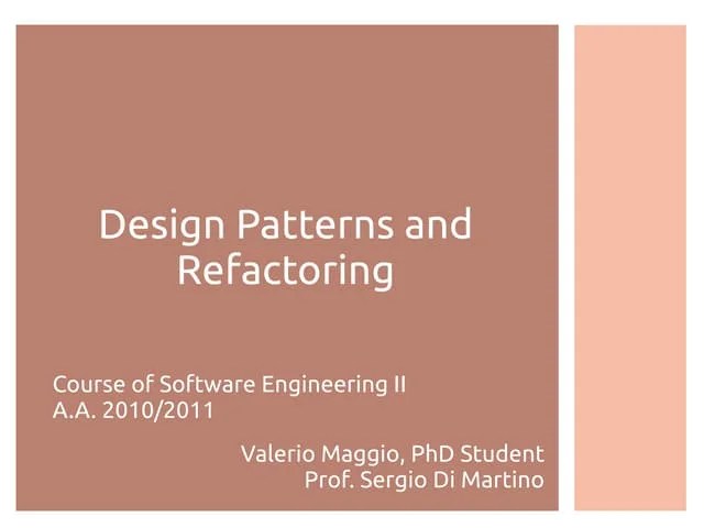 Design Patterns And Refactoring | PDF