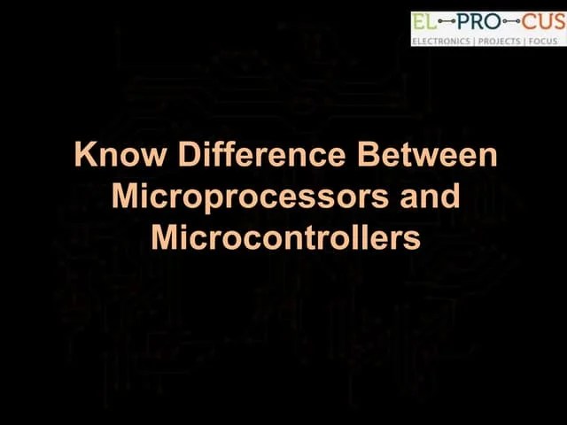 Microprocessor And Microcontrollers | PPTX