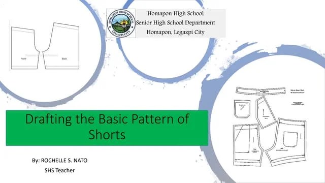 Drafting The Basic Pattern For Short Pants Pptx Style Fashion
