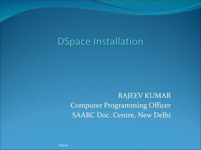DSpace Tutorial : Open Source Digital Library | PPT