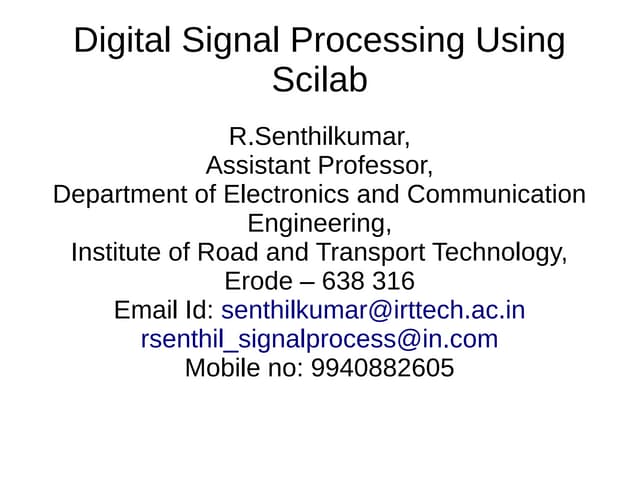 Solutions For Exercises In Digital Signal Processing Using MATLAB, 4th Edition By Ingle And ...