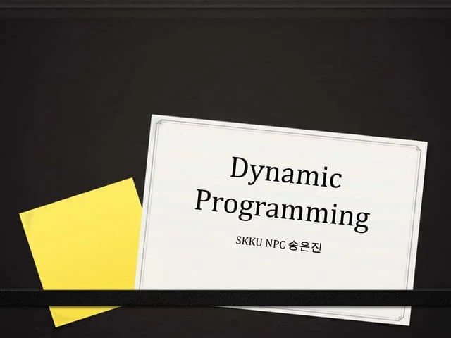 Dynamic Programming Pptx