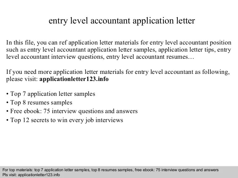 Esl efl asp business english classes example letter and guide to writing cover letters for job interviews to be included with the resume or cv a key part of almost any job application is a cover letter. Entry Level Accountant Application Letter
