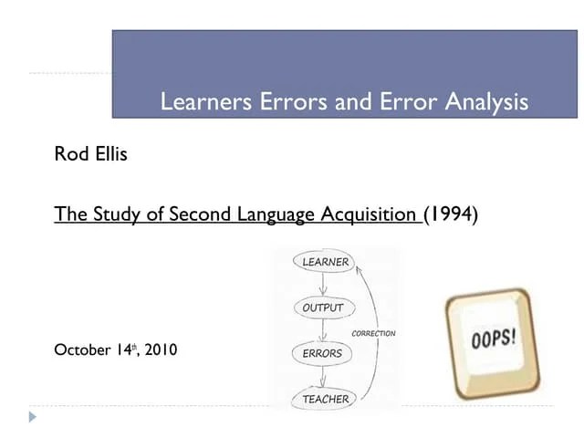 Error Correction And Feedback Ppt