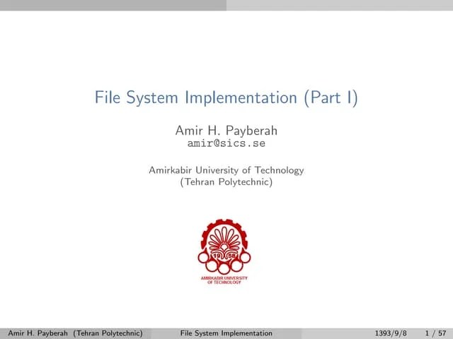 File System Implementation - Part1 | PDF