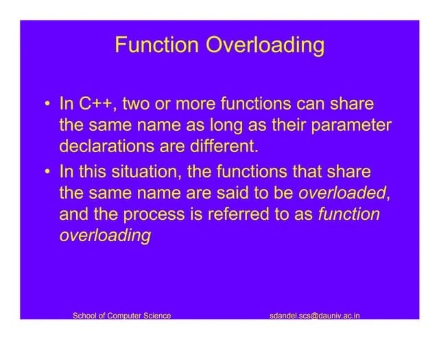 Function Overloading Pdf