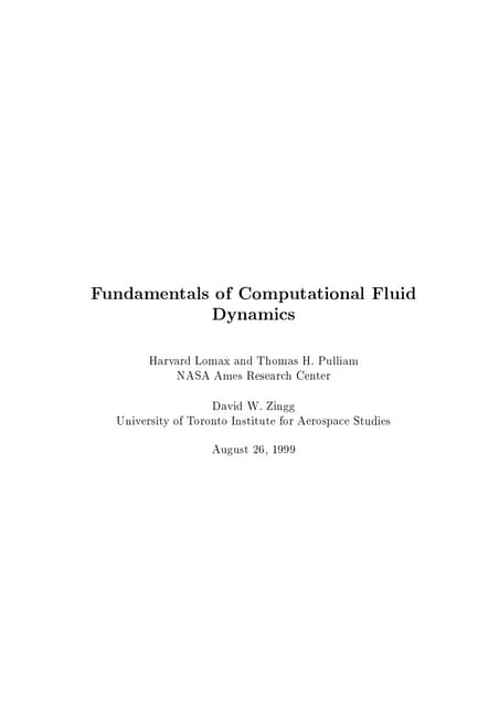 Fundamentals Of Computational Fluid Dynamics | PDF