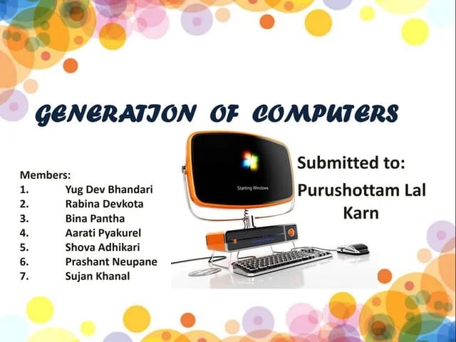 Generationsofcomputers Pptx