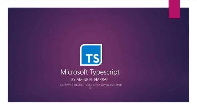 Getting Started With Typescript | PPTX