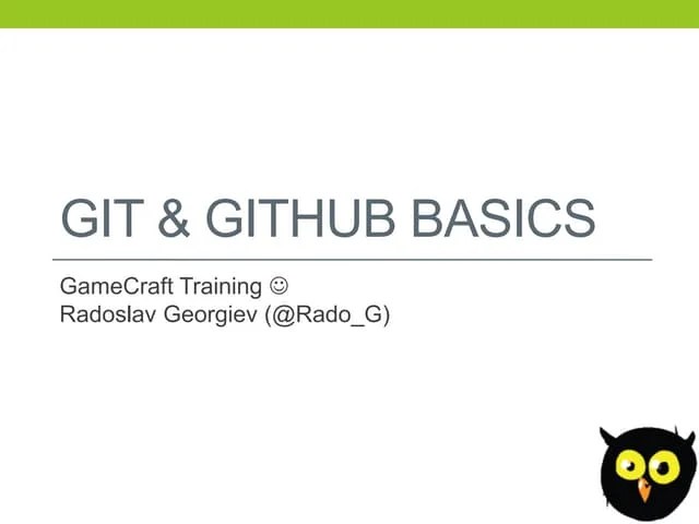 GIT AND GITHUB (1).pptx | Web Development | Internet