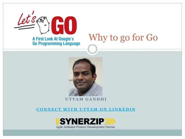 Golang (Go Programming Language) | PPTX | Programming Languages | Computing