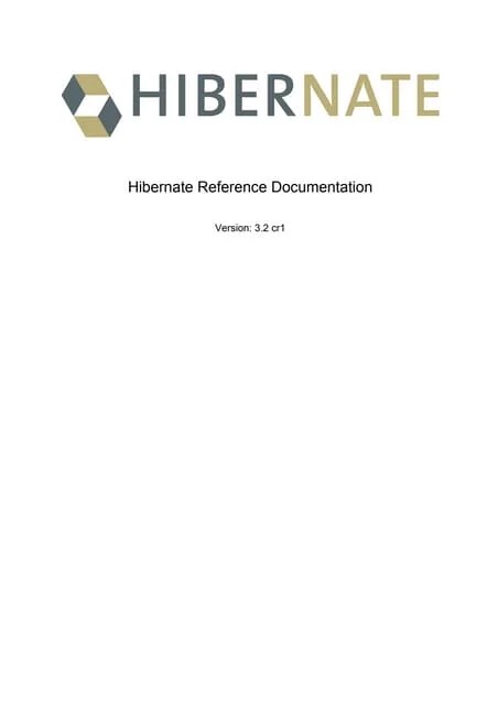 Hibernate Reference | PDF