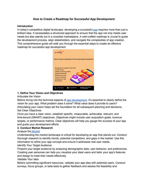 Step-By-Step Process To Develop A Mobile App From Scratch | PDF