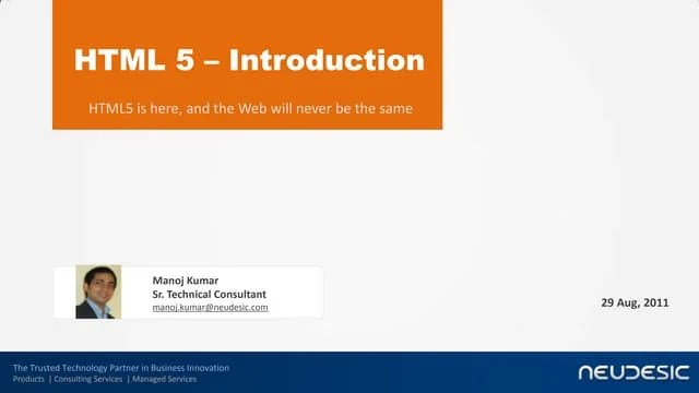 Html5 Introduction | PPT