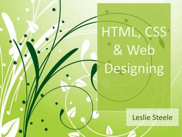 Html, CSS & Web Designing | PPTX