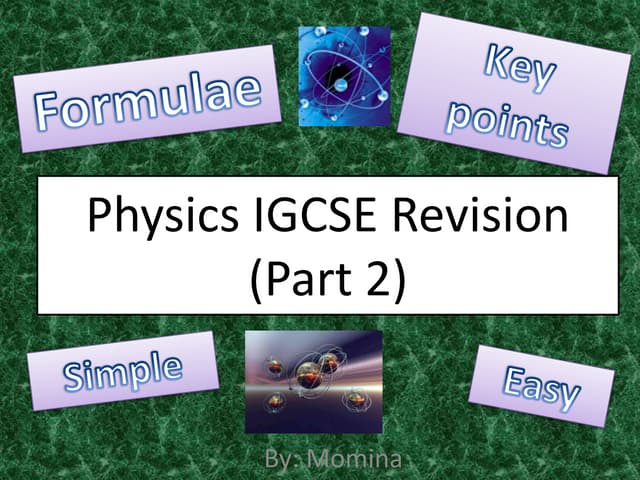 Igcse Physics Revision Notes | PPT