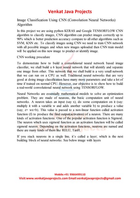 Image Classification Using Cnn (convolution Neural Networks) Algorithm ...
