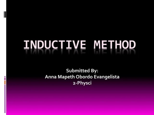 Inductive And Deductive Method Of Teaching | PPTX