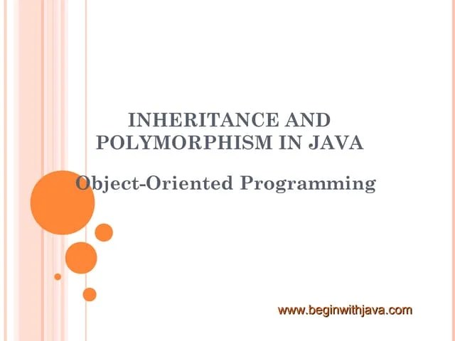 Inheritance Polymorphism-in-java | PPT