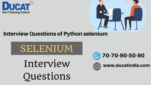 Interview Questions Of Python Selenium | PDF